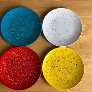 Colorful Melamine Speckled Dinnerware Set